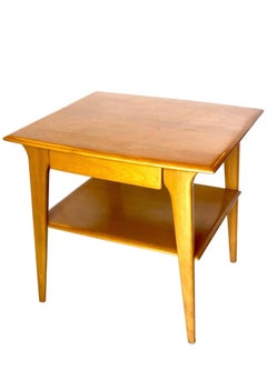 Mesa alta con cajón americana de mediados de siglo by Heywood Wakefield