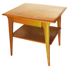 Mesa alta con cajón americana de mediados de siglo by Heywood Wakefield