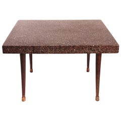 American Mid-Century Modern Terrazzo End Table Vintage American Mid-Century Modern Terrazzo End Table