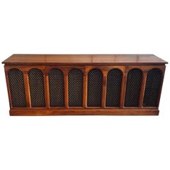 Vintage American Mid-Century Modern Walnut Stereo Cabinet