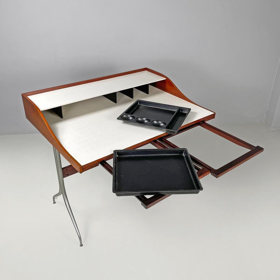 Escritorio americano de laminado de madera moderno de mediados de siglo George Nelson Herman Miller Años 60 Moderno de mediados de siglo en venta