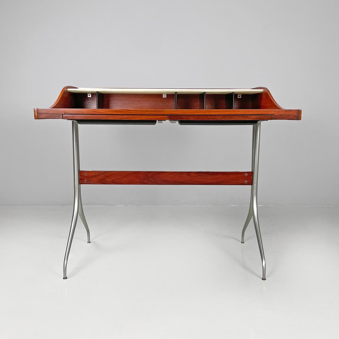 Escritorio americano de laminado de madera moderno de mediados de siglo George Nelson Herman Miller Años 60 Estadounidense en venta