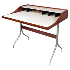 American mid-century modern wood laminate desk George Nelson Herman Miller 1960s