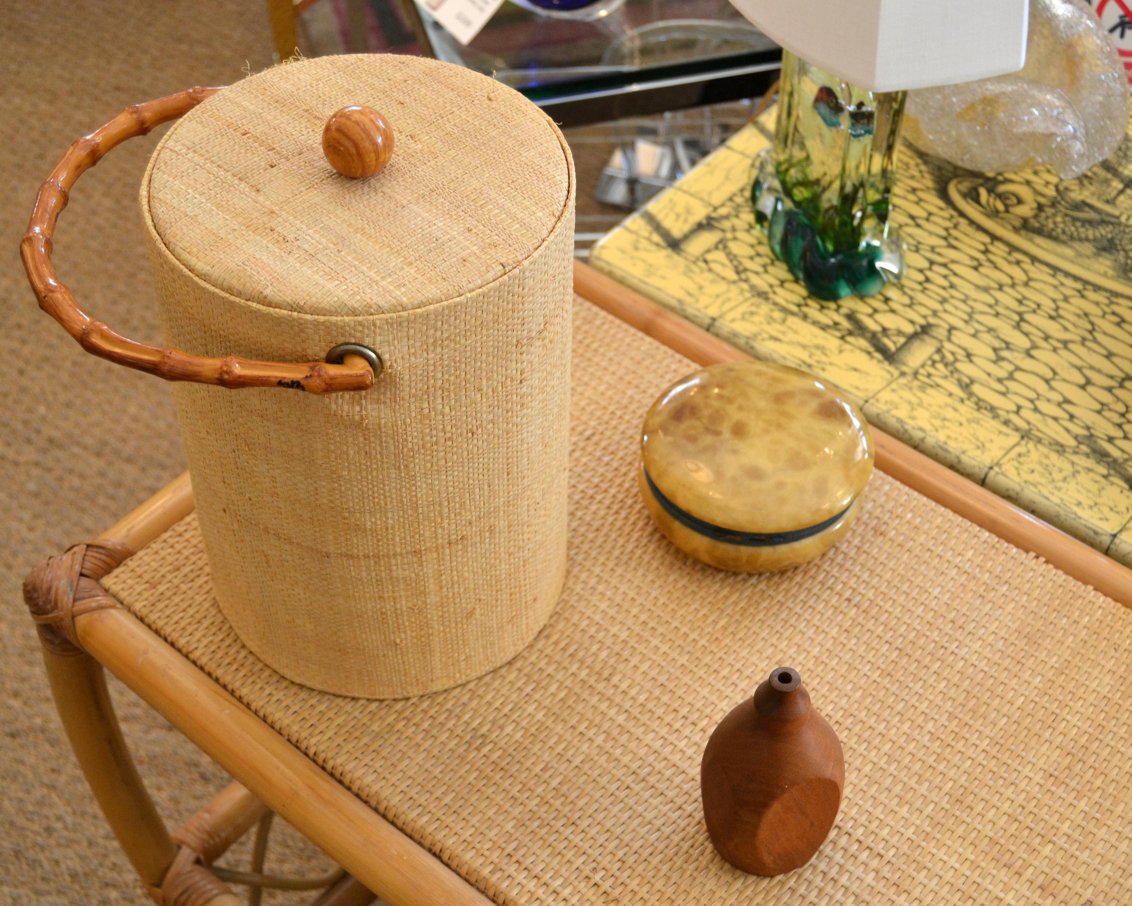 Rustic American Mid-Century Modern Woodworking Turned Walnut Weed Vase by Harless, 1986