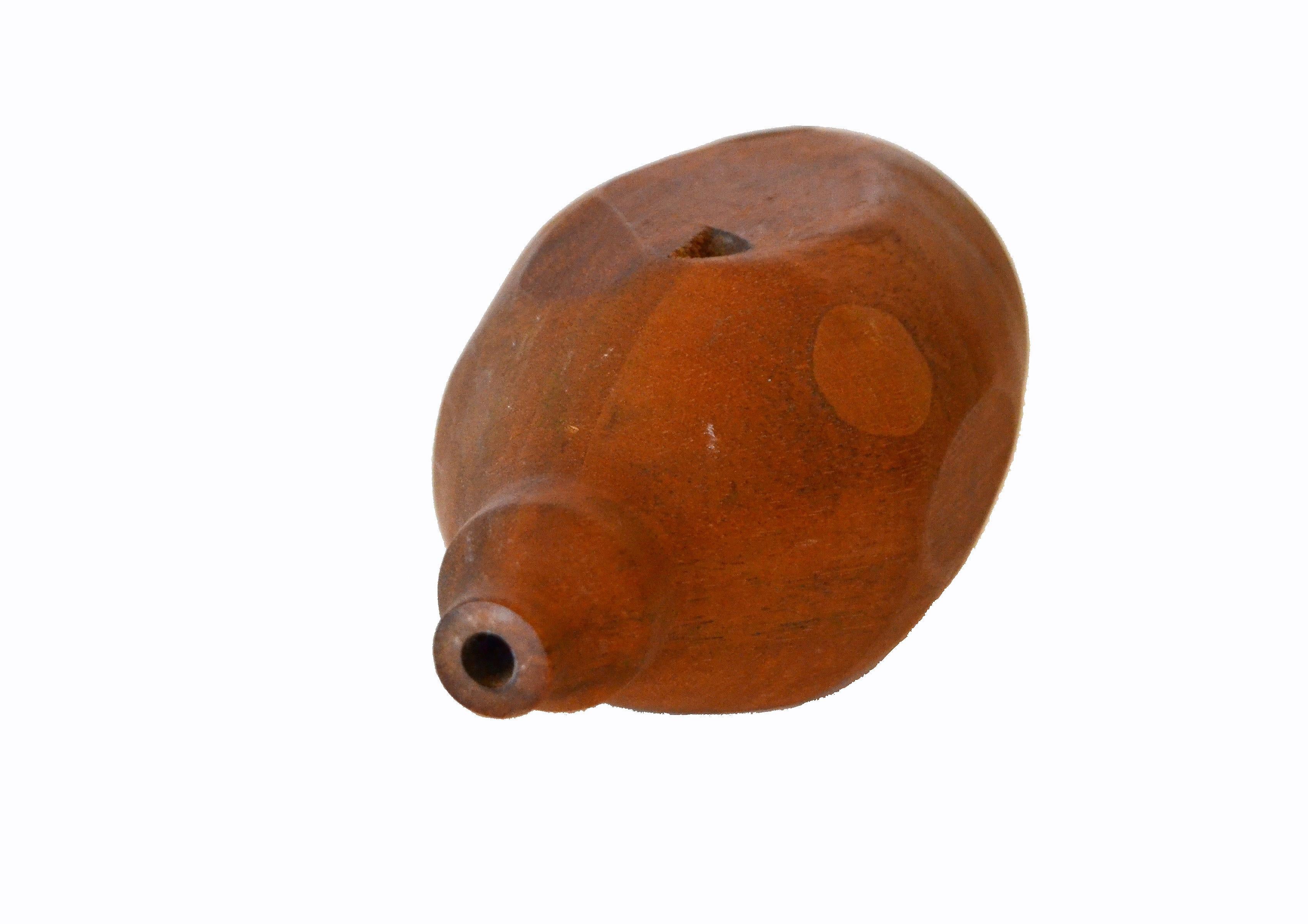20th Century American Mid-Century Modern Woodworking Turned Walnut Weed Vase by Harless, 1986