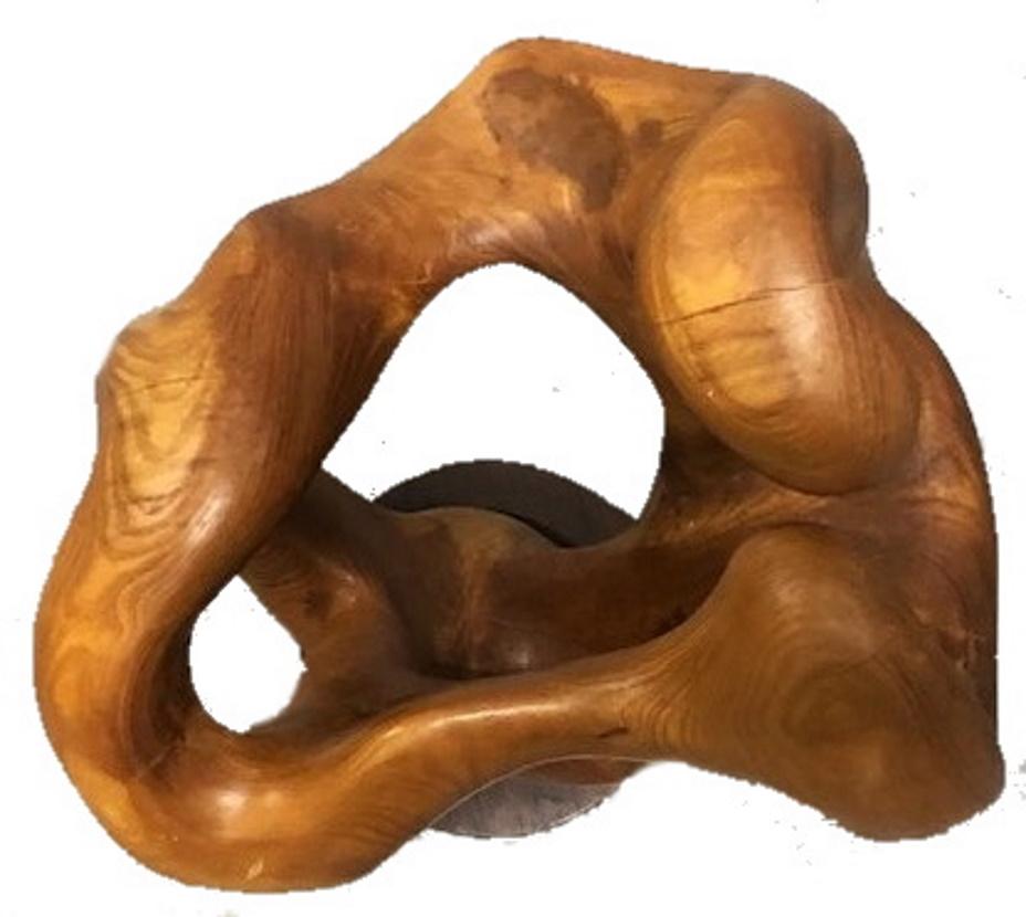 Abstrakte amerikanische Holzskulptur, Mid-Century Modernismus, ca. 1960er Jahre im Zustand „Gut“ im Angebot in New York, NY