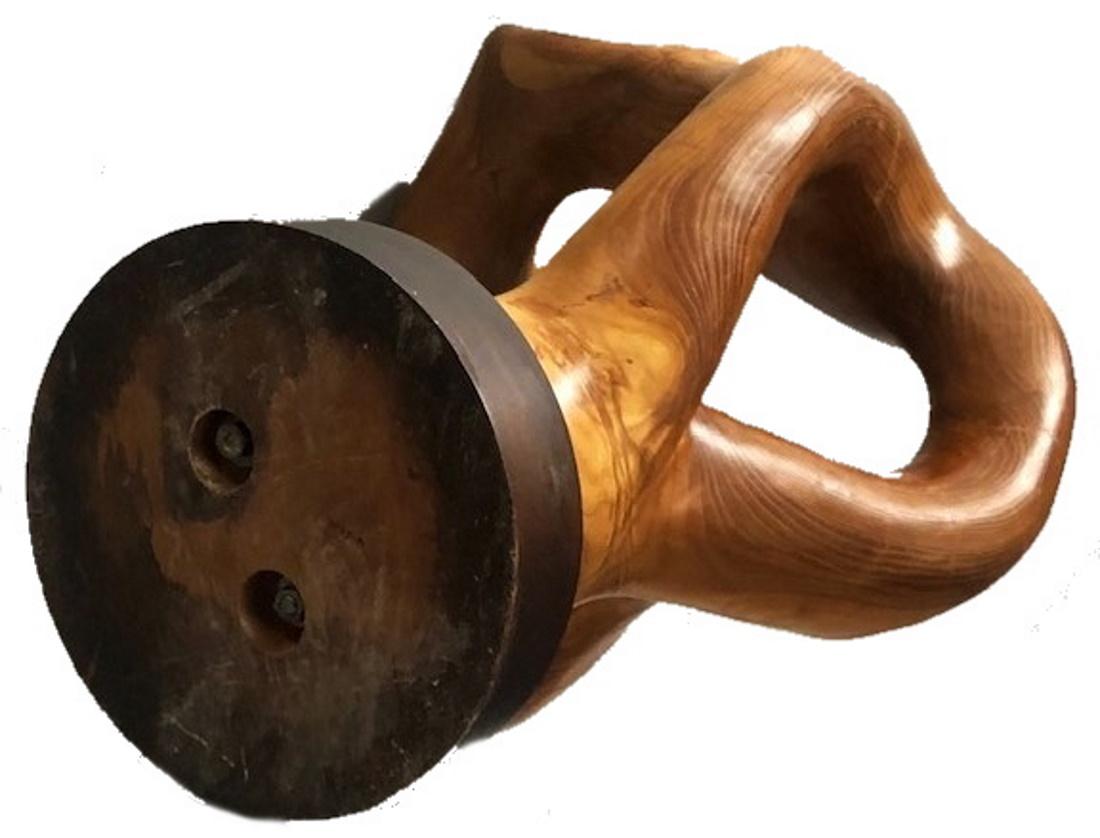 Abstrakte amerikanische Holzskulptur, Mid-Century Modernismus, ca. 1960er Jahre (Mitte des 20. Jahrhunderts) im Angebot