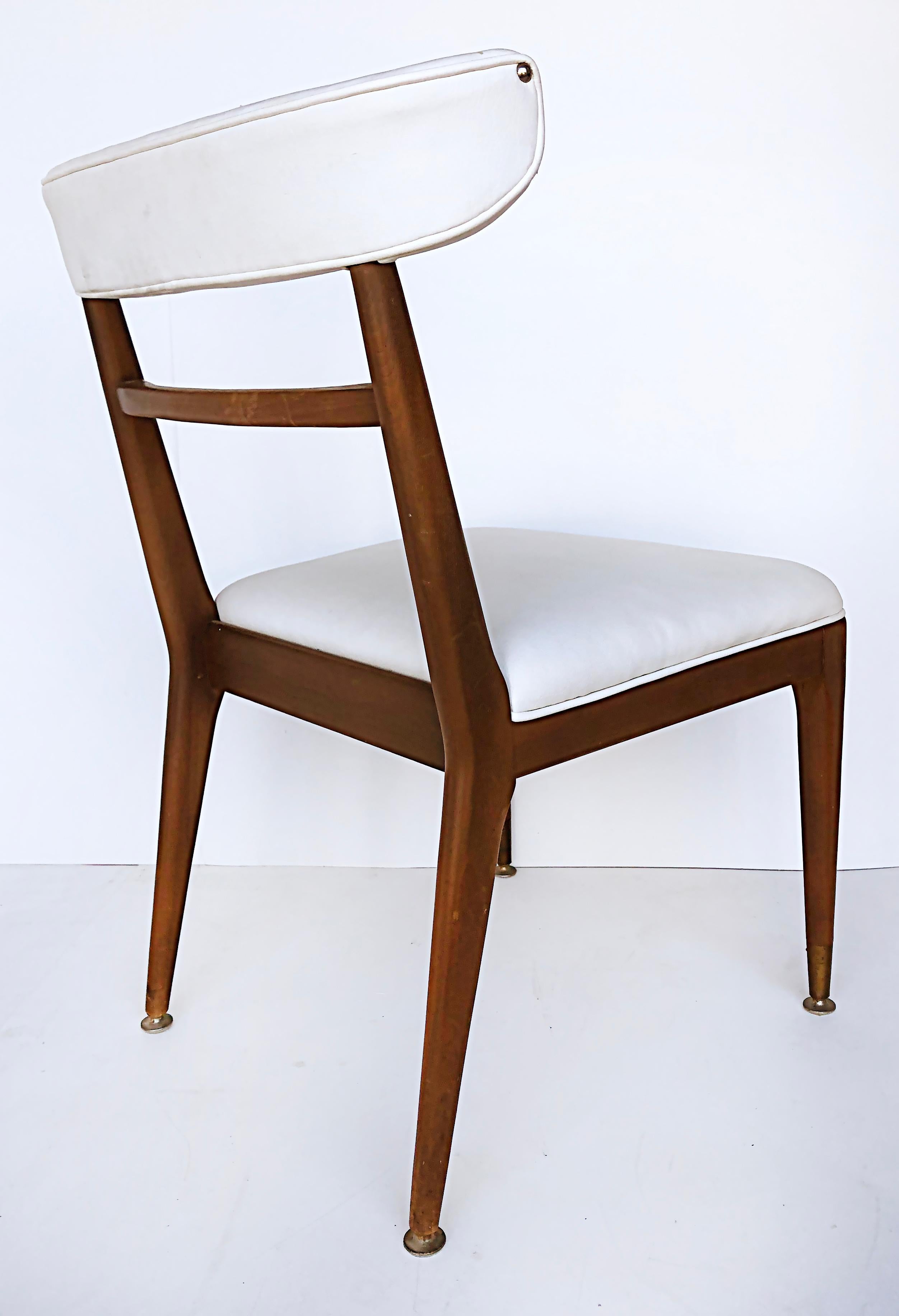 American Mid-Century Modernist Dining Chairs, Set of 6, 2 Arms, 4 Sides For Sale 6