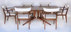 Tomlinson Furniture Mid-Century Modern Dining Chairs, Set of 6, 2 Arms, 4 Sides