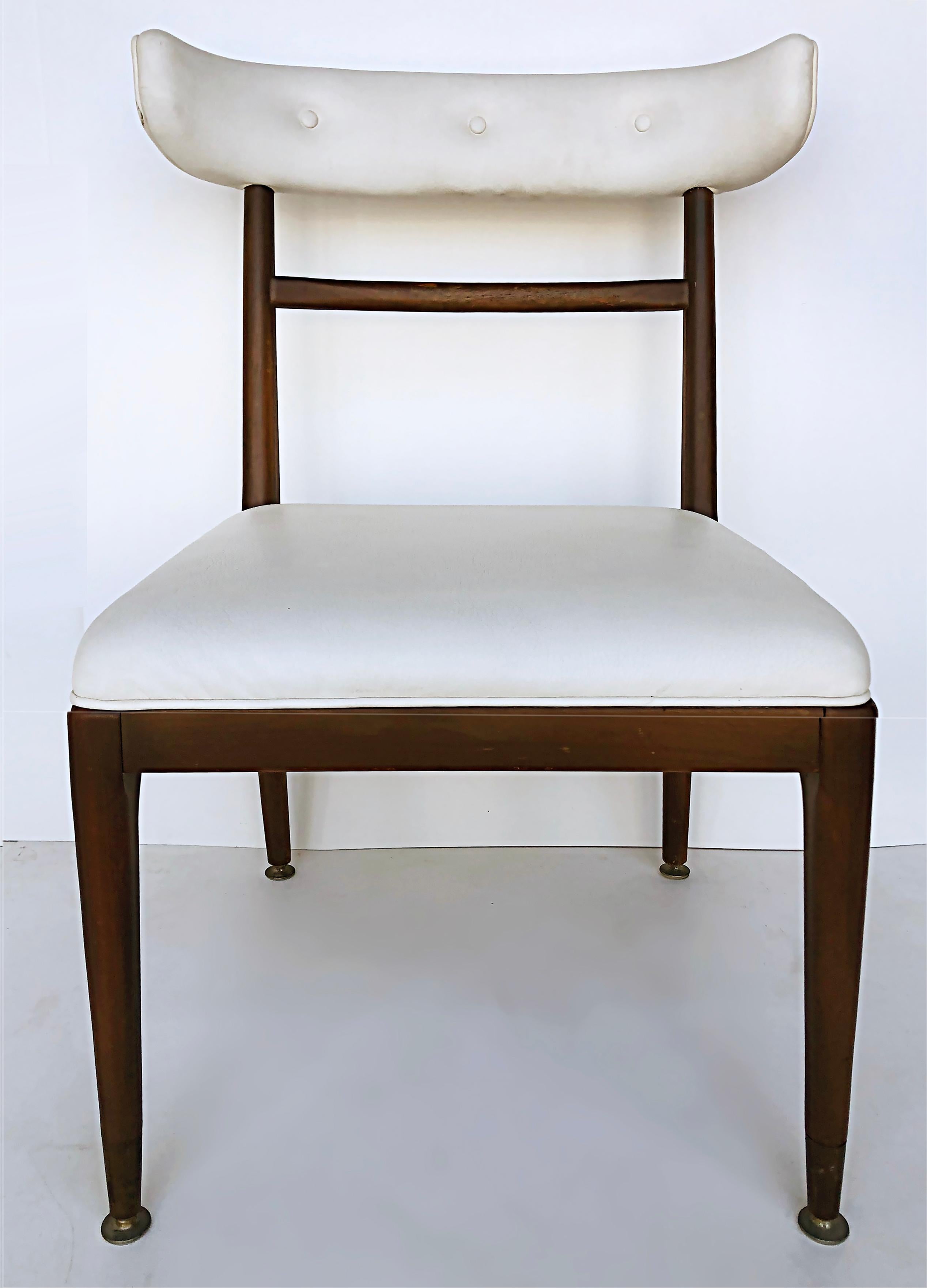 American Mid-Century Modernist Dining Chairs, Set of 6, 2 Arms, 4 Sides For Sale 2