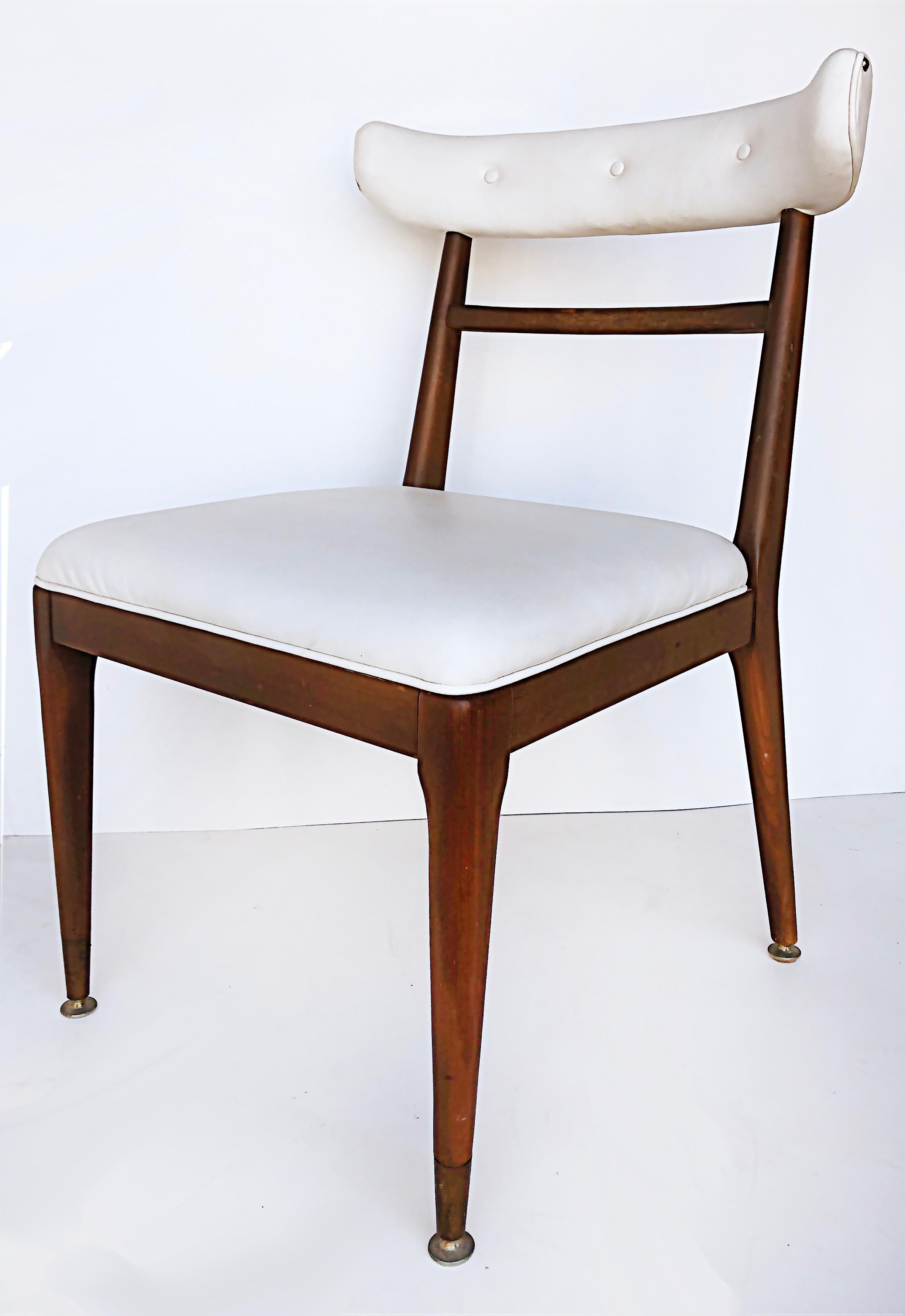 American Mid-Century Modernist Dining Chairs, Set of 6, 2 Arms, 4 Sides For Sale 3