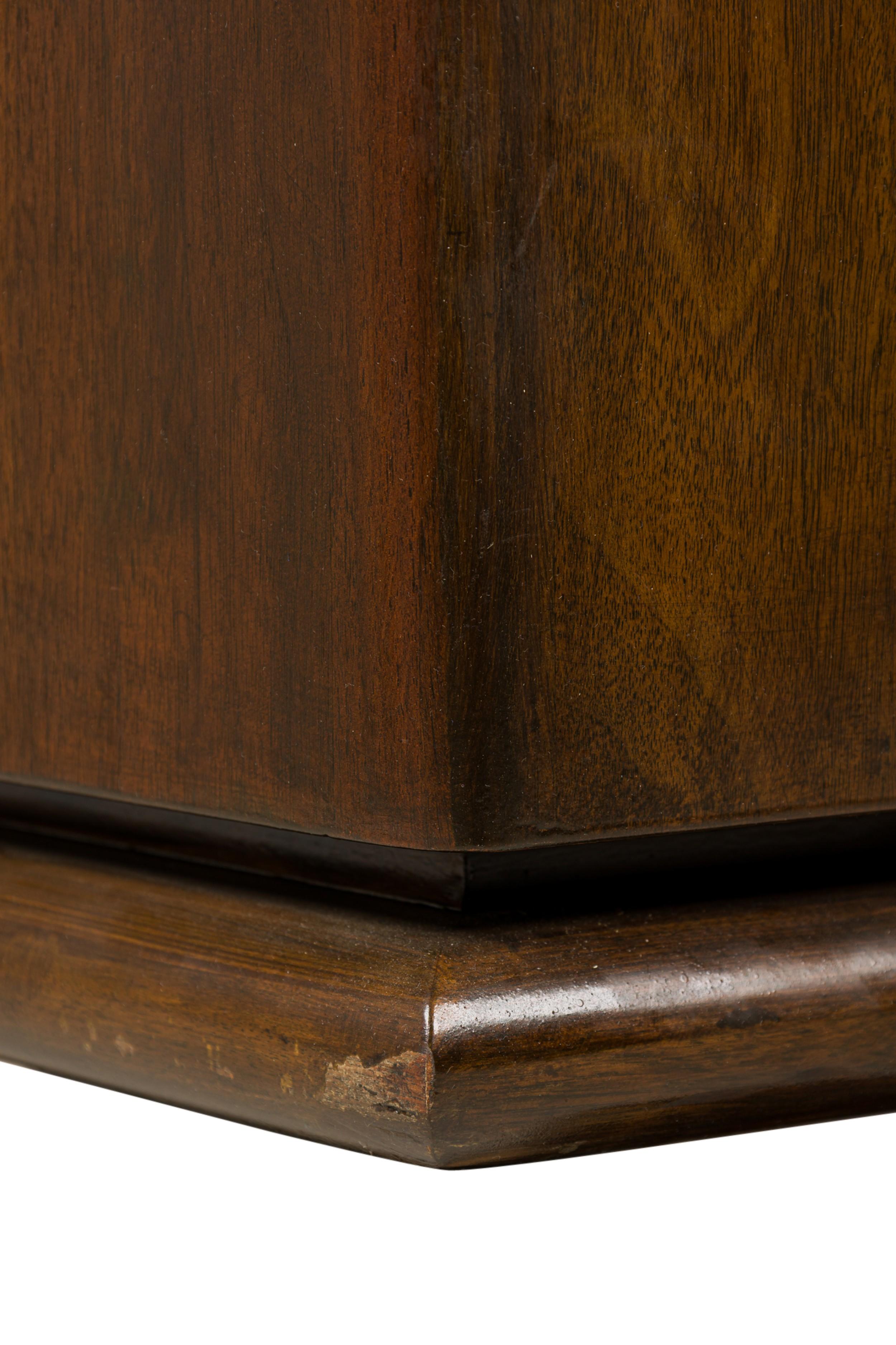 American Mid-Century Monteverdi Young Walnut Angular Executive Desk For Sale 10