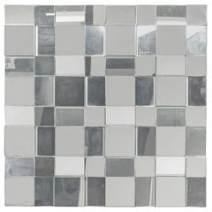 American Mid-Century Neal Small Cubist Mirror
