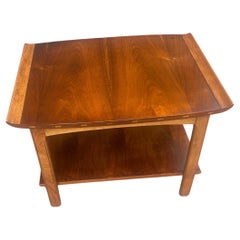 American Mid Century Pagoda Style walnut & Ash End Cocktail Table