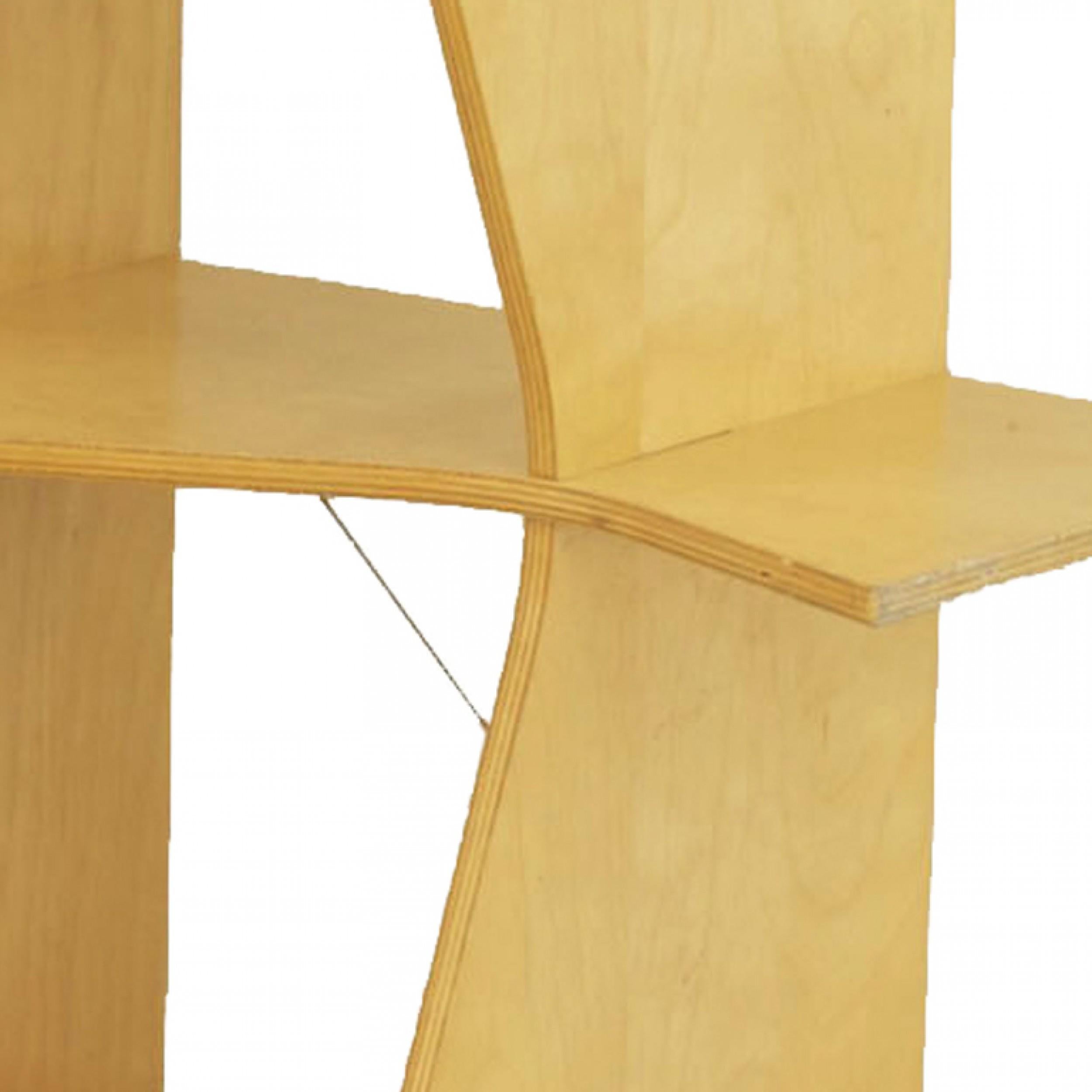 Amerikanische Etagere aus Sperrholz aus der Jahrhundertmitte (amerikanisch) im Angebot
