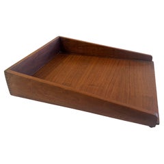 American Mid Century rare desk Paper tray by Jens Risom in Walnut