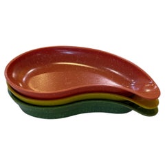 American Mid Century Set of 3 Atomic Age Stackable Snack Bowls by West Bend