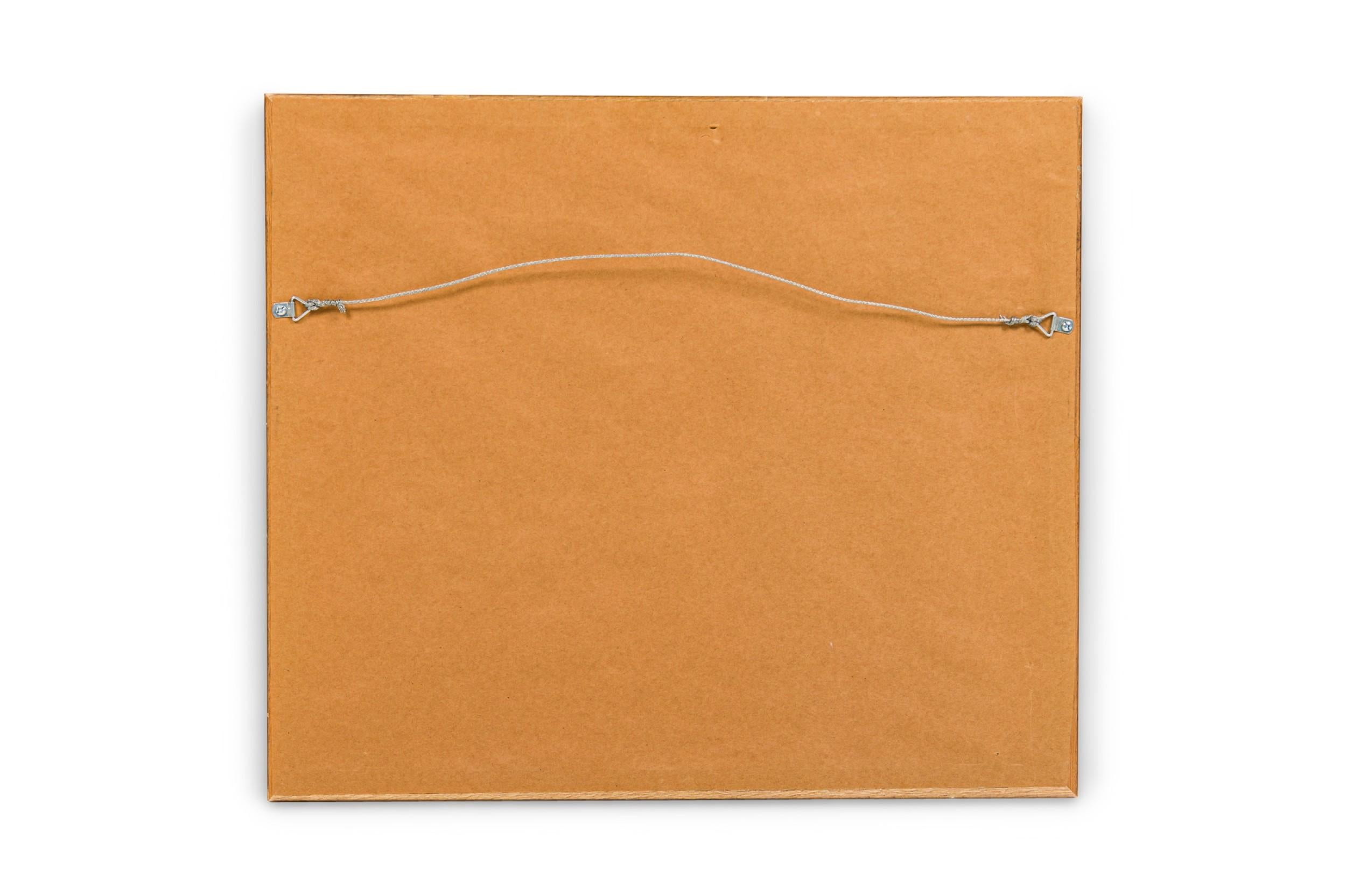 Acajou Scène de genre esquissée américaine du milieu du siècle représentant la devanture d'une station-service en vente