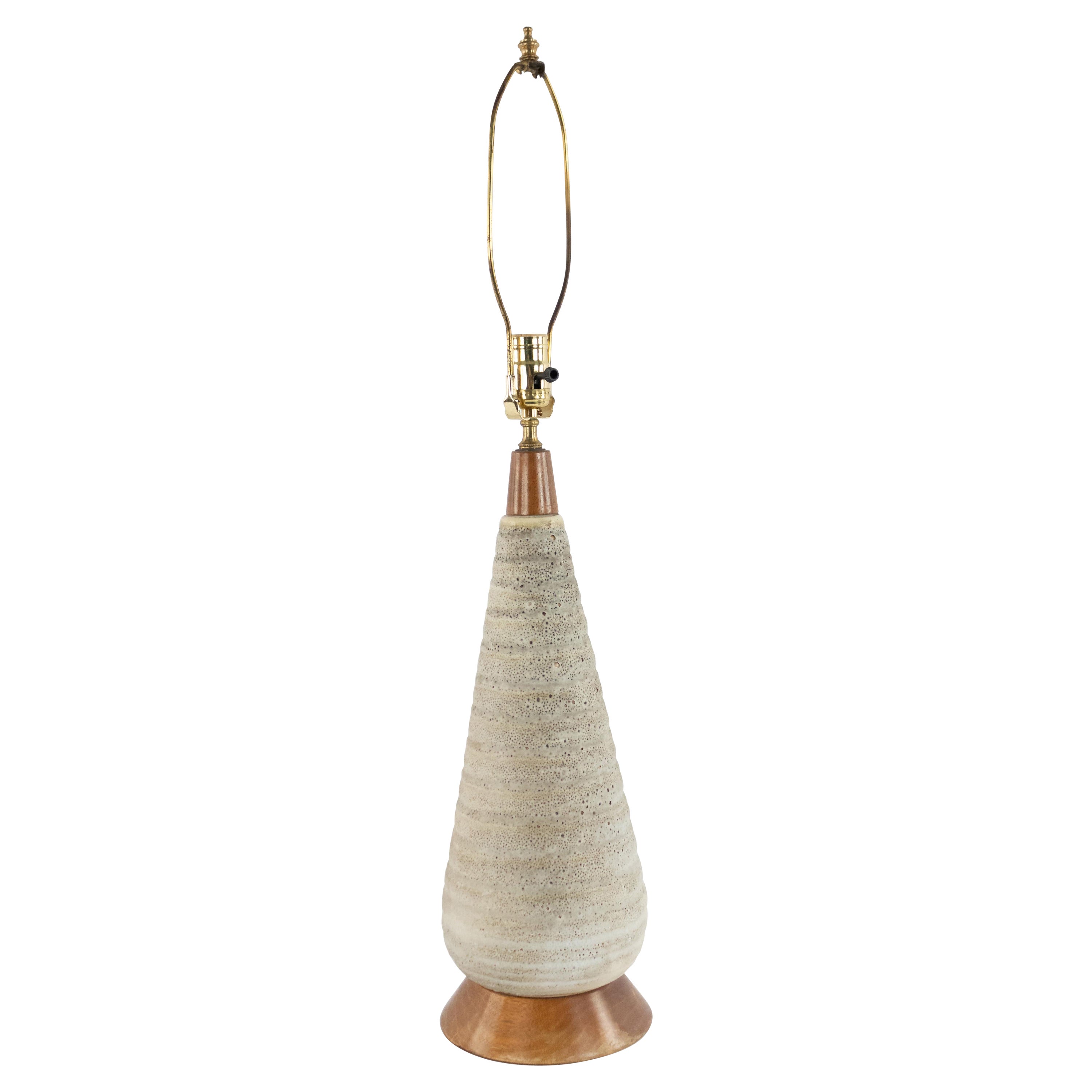 American Mid-Century Stoneware Table Lamp