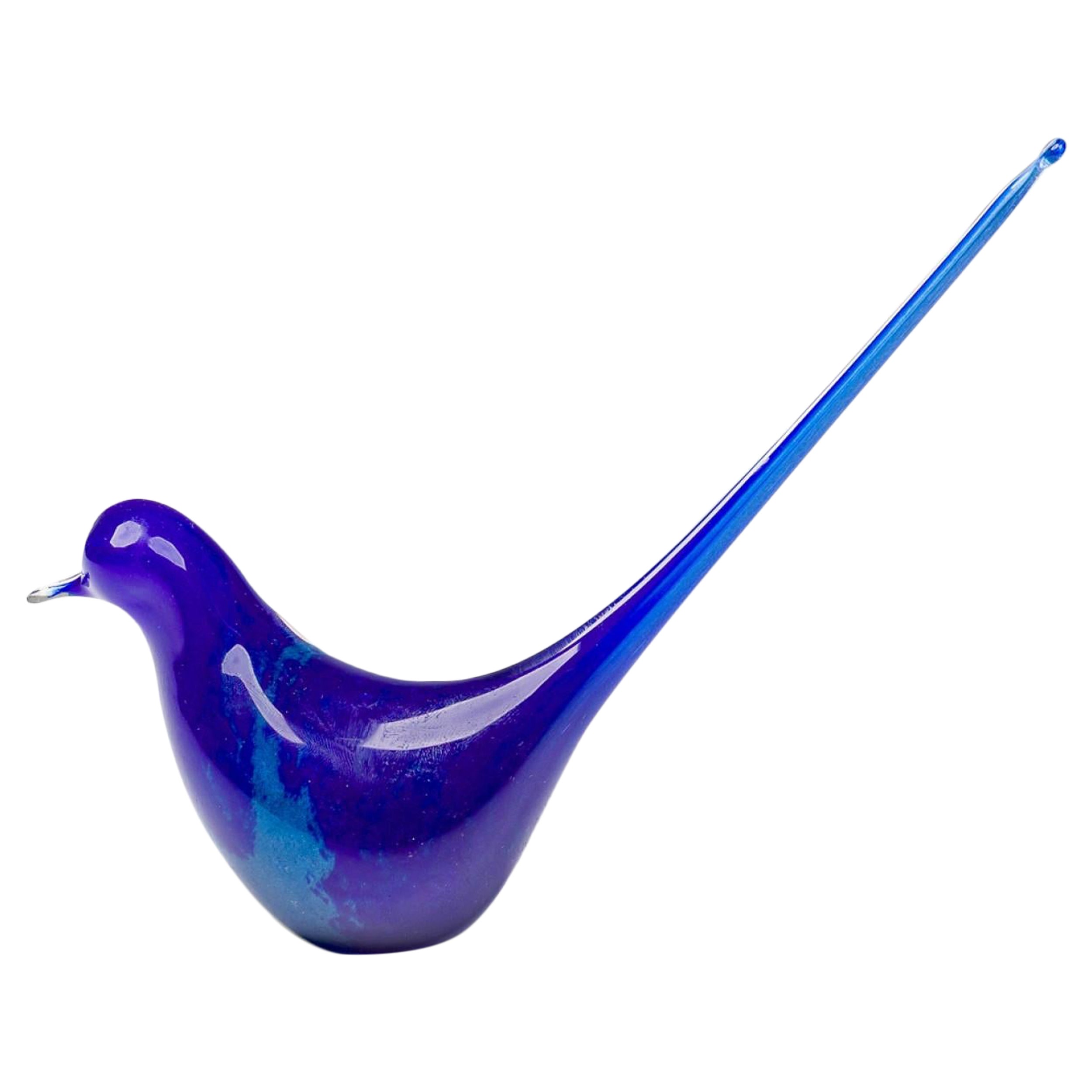 American Mid-Century Style Bluenique Bird Figurine