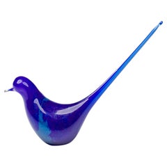 American Mid-Century Style Bluenique Bird Figurine