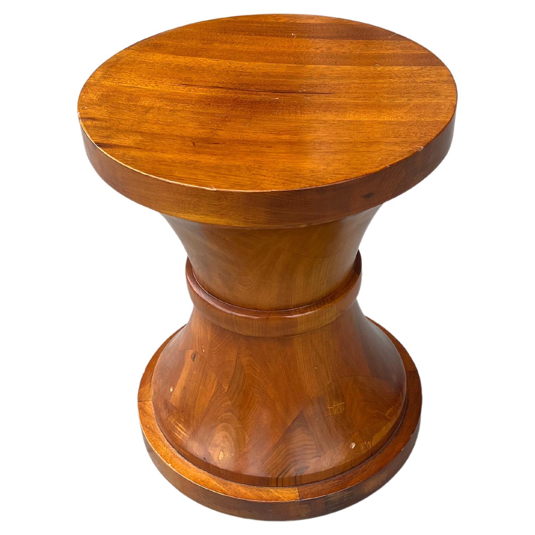 Mid-Century Modern American Mid Century Style Solid Walnut Stool/Table  For Sale