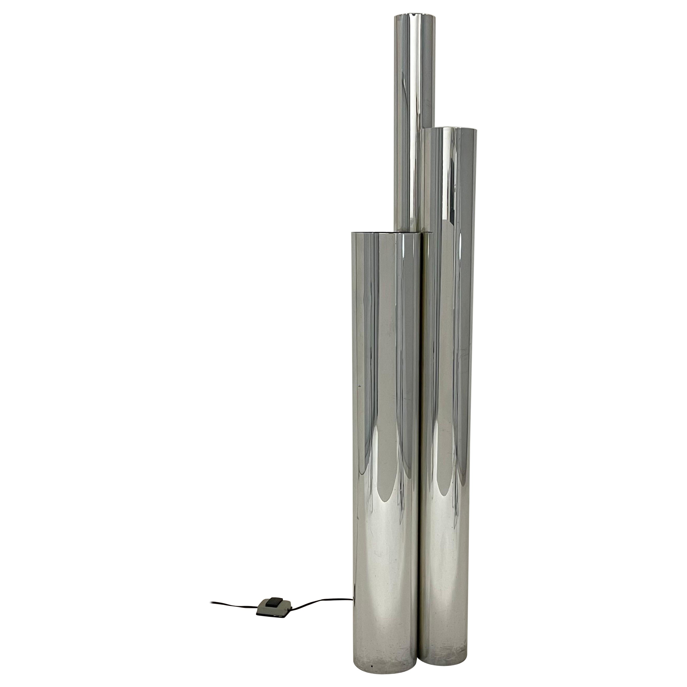 American Mid Century Triad Skyscraper Floor Lamp by Koch 
Lowy, USA 1970s