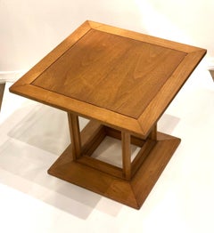 American Mid Century Walnut Small Cocktail Table by Heritage