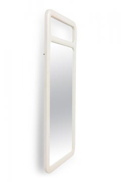 American Mid-Century White Painted Wall Mirror