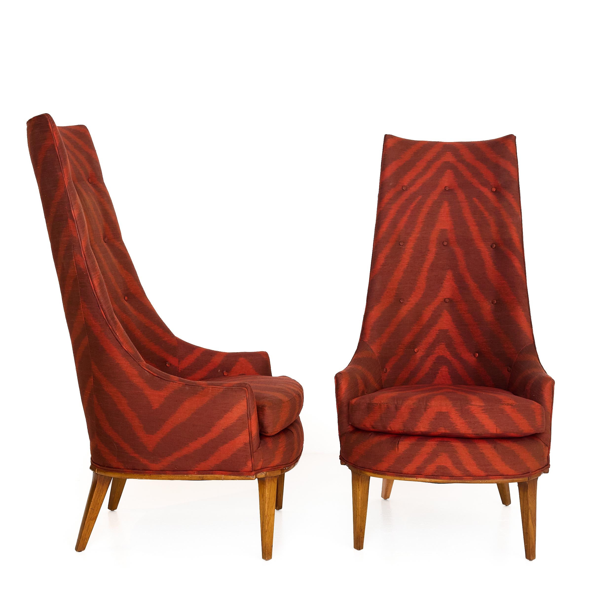 Mid-Century moderno Sedie a spalliera americane del Midcentury, anni '60 circa, Tomlinson Furniture in vendita