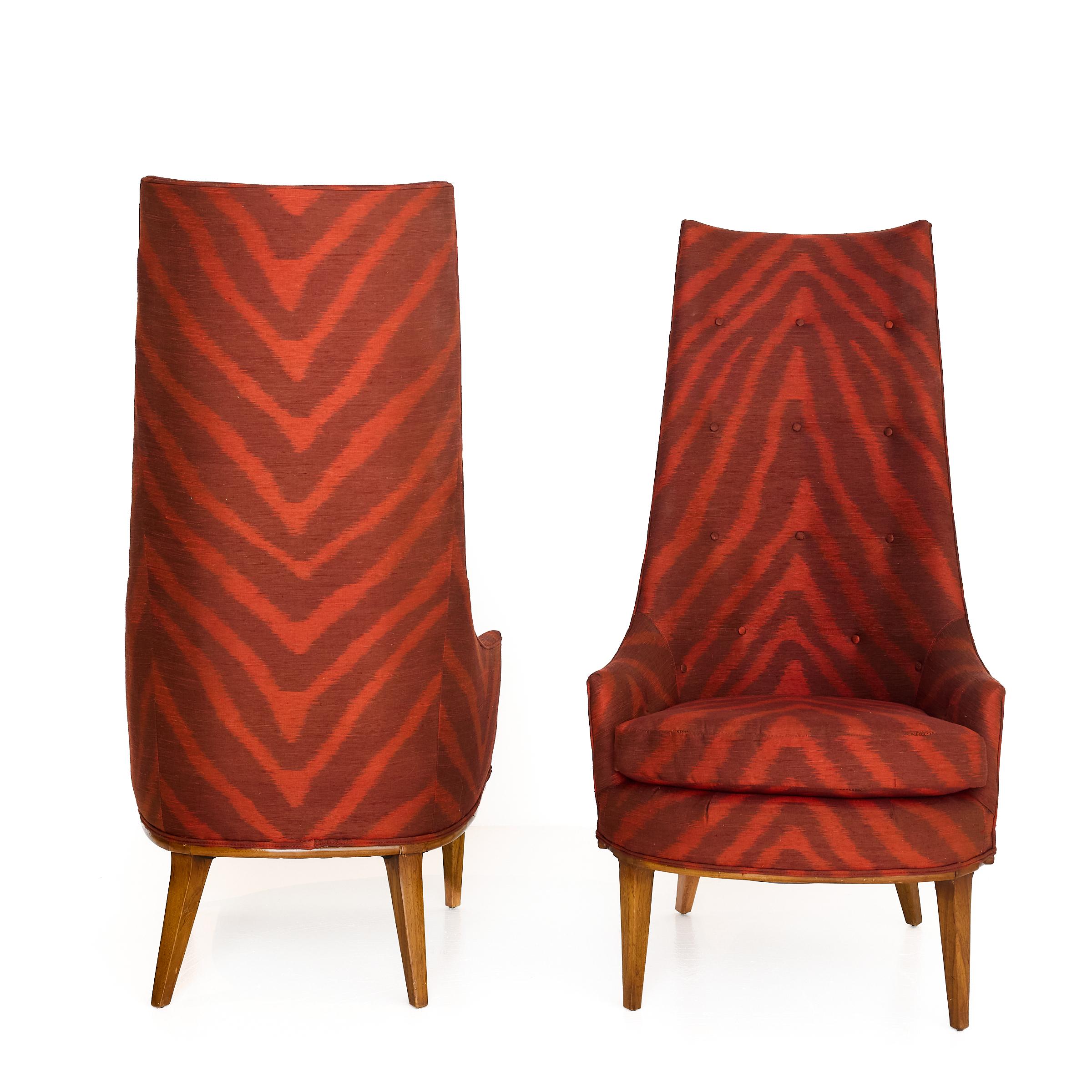 Americano Sedie a spalliera americane del Midcentury, anni '60 circa, Tomlinson Furniture in vendita