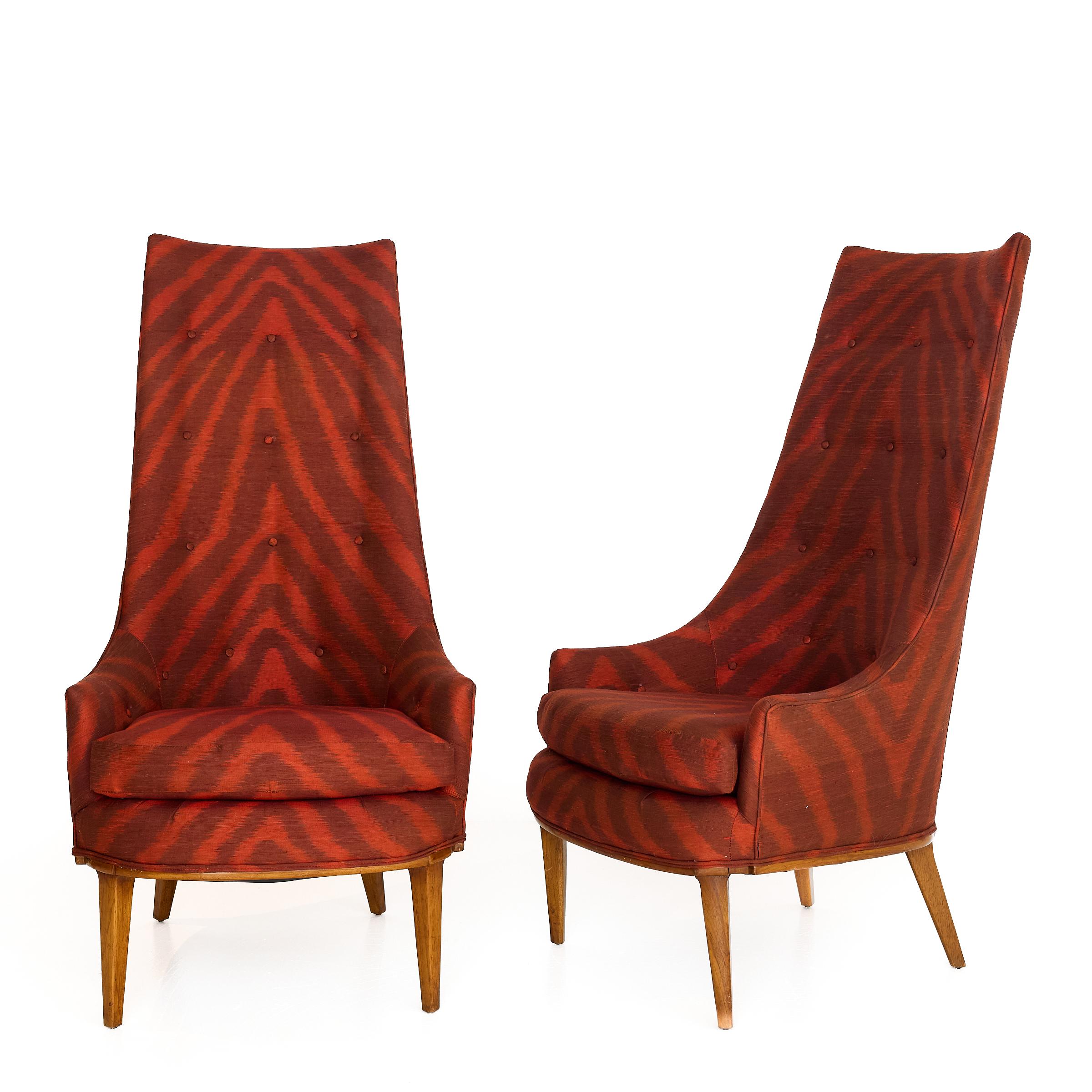Metà XX secolo Sedie a spalliera americane del Midcentury, anni '60 circa, Tomlinson Furniture in vendita