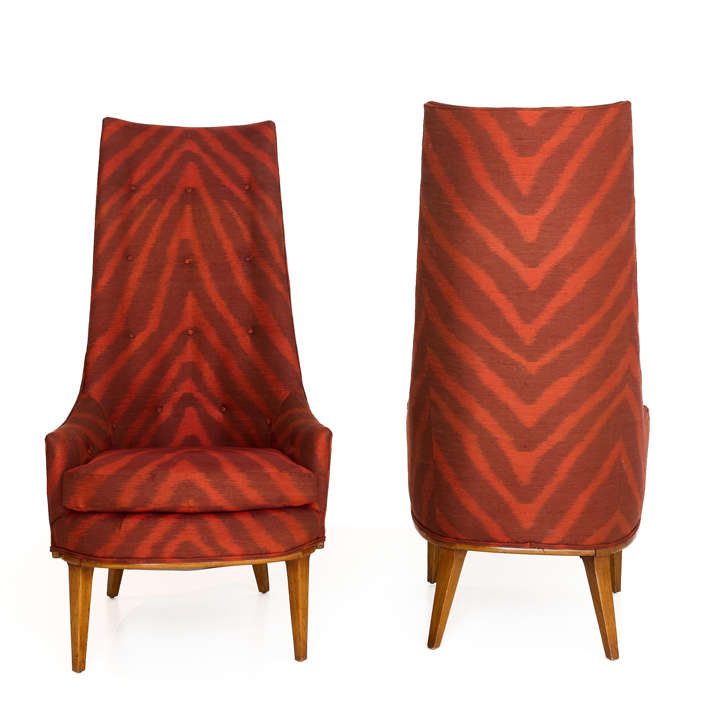 Sedie a spalliera americane del Midcentury, anni '60 circa, Tomlinson Furniture in vendita 1