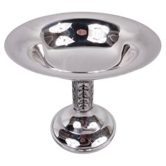 Retro American Midcentury Modern Danish-Style Sterling Silver Compote