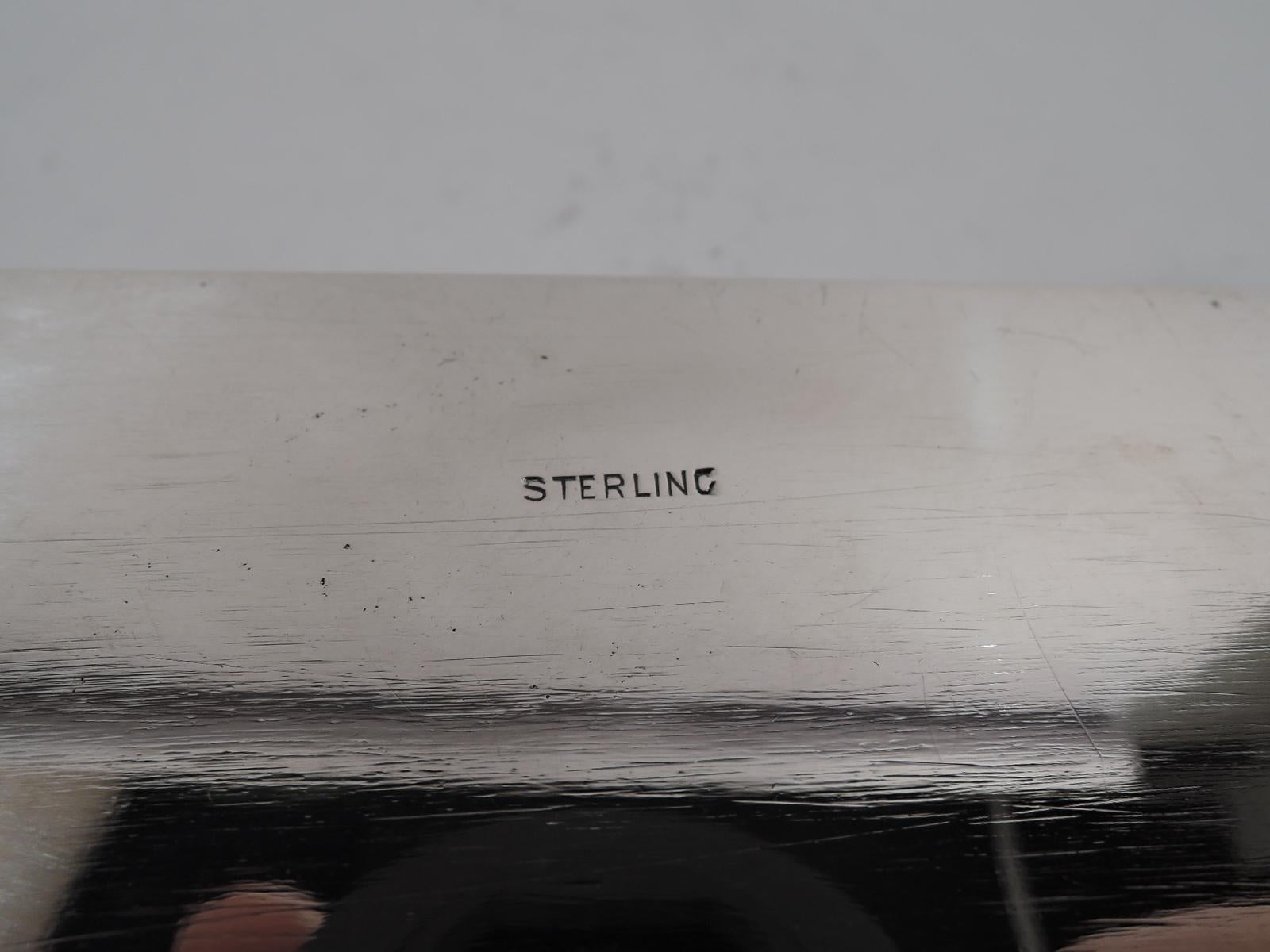 American Mid-Century Modern Handmade Sterling Silver Box 2