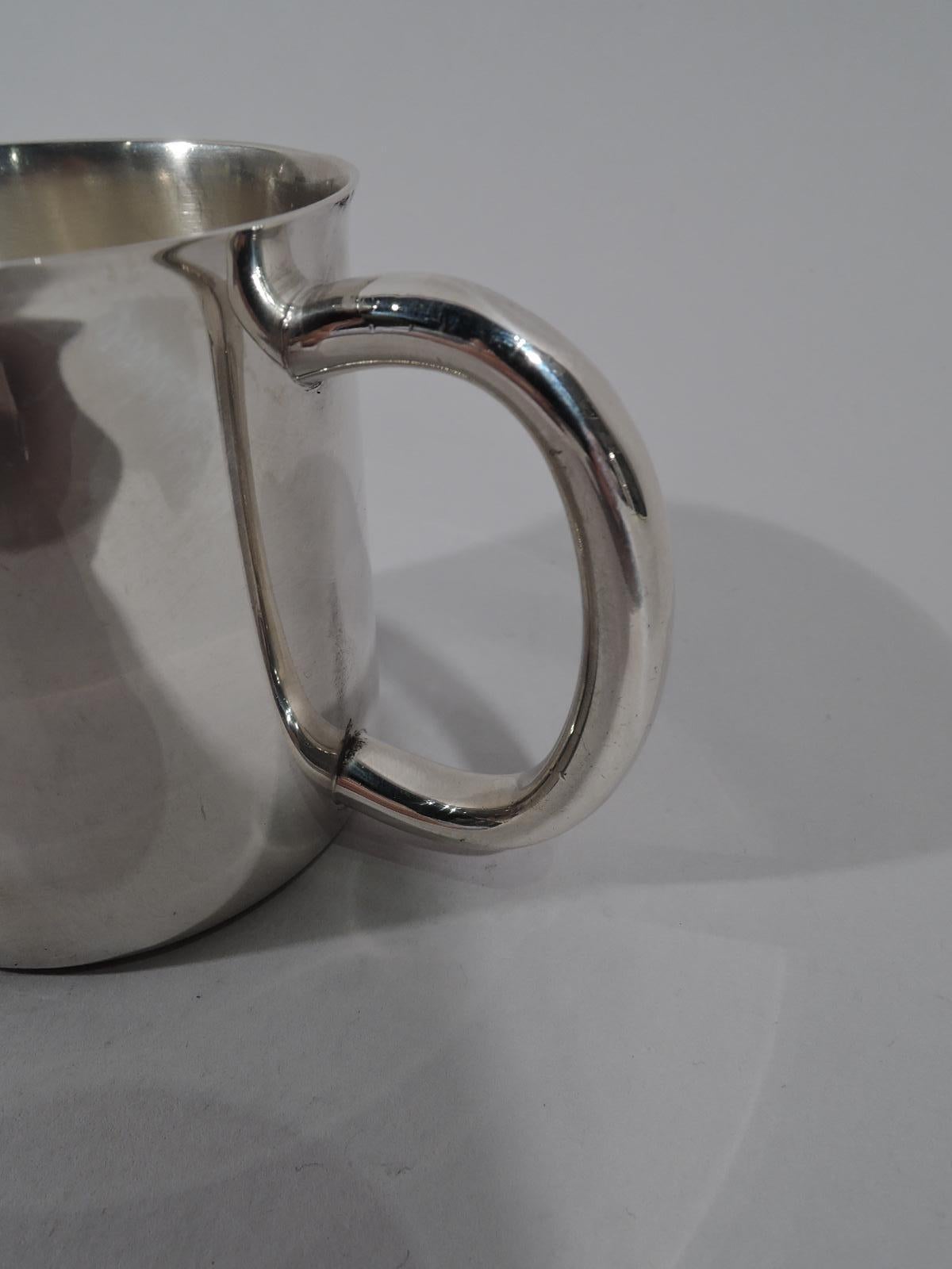 Mid-Century Modern American Midcentury Modern Sterling Silver Baby Cup