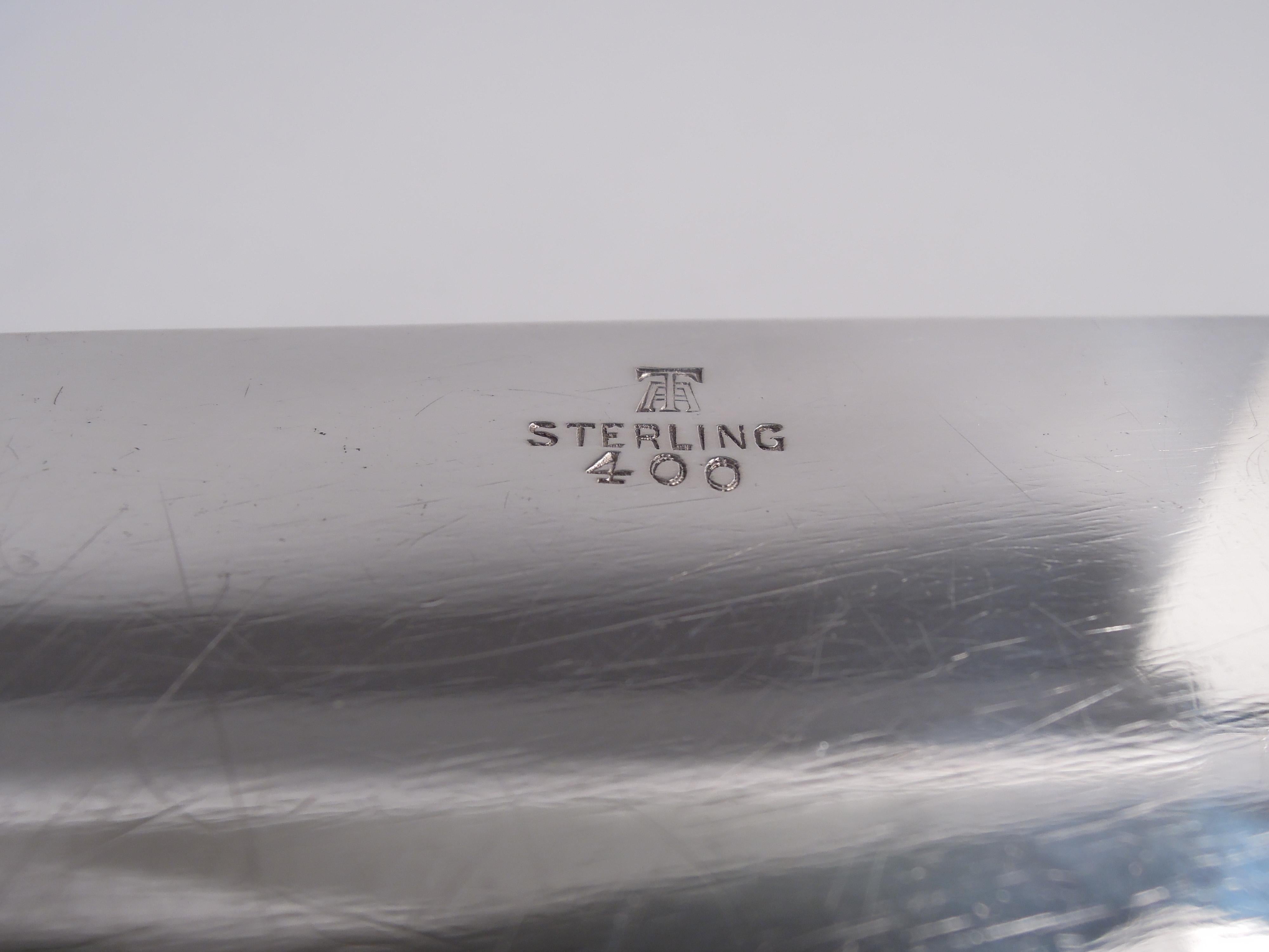 Boîte en argent sterling de The Modernity Americain 3