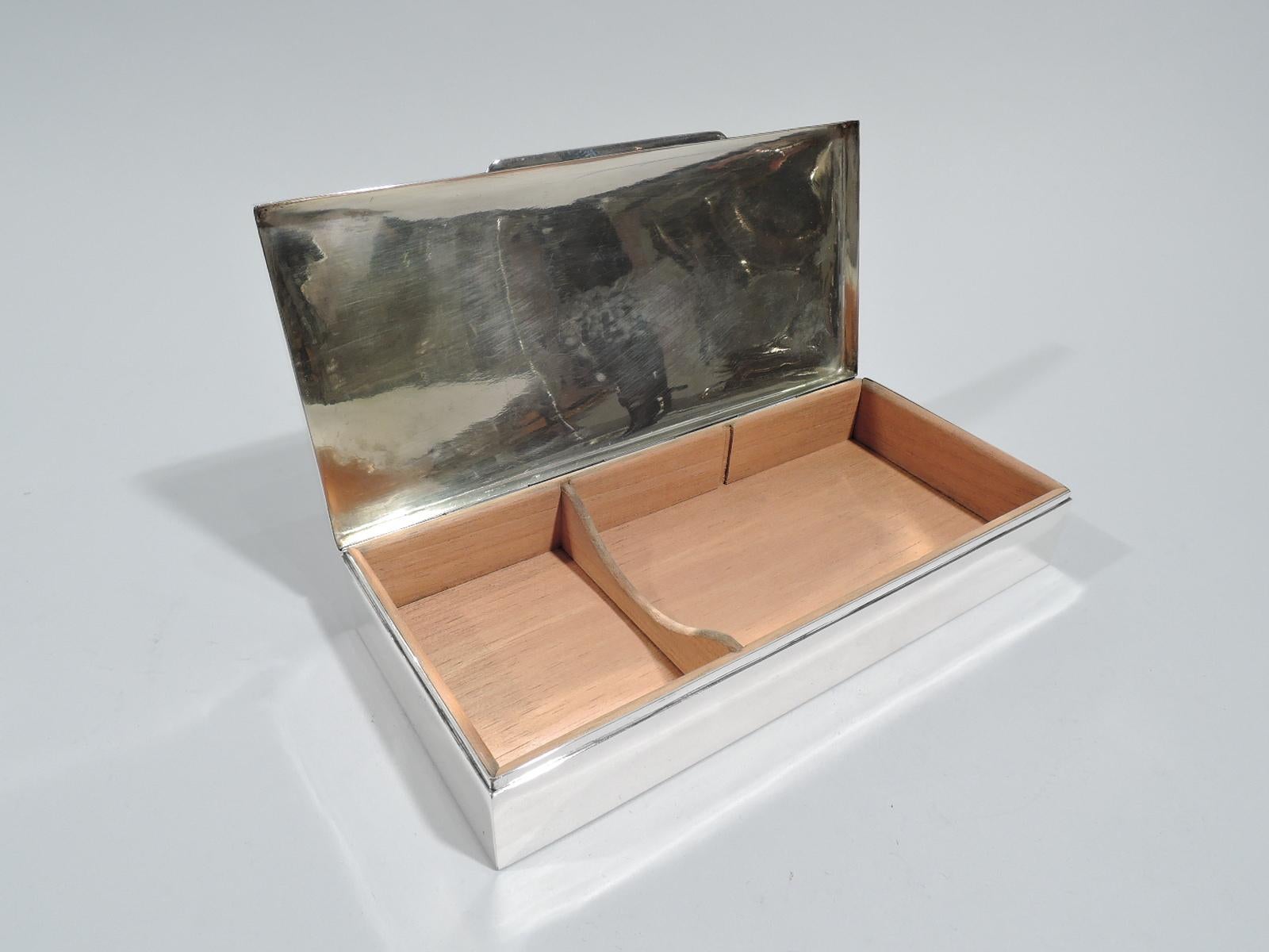 North American American Mid-Century Modern Sterling Silver Box