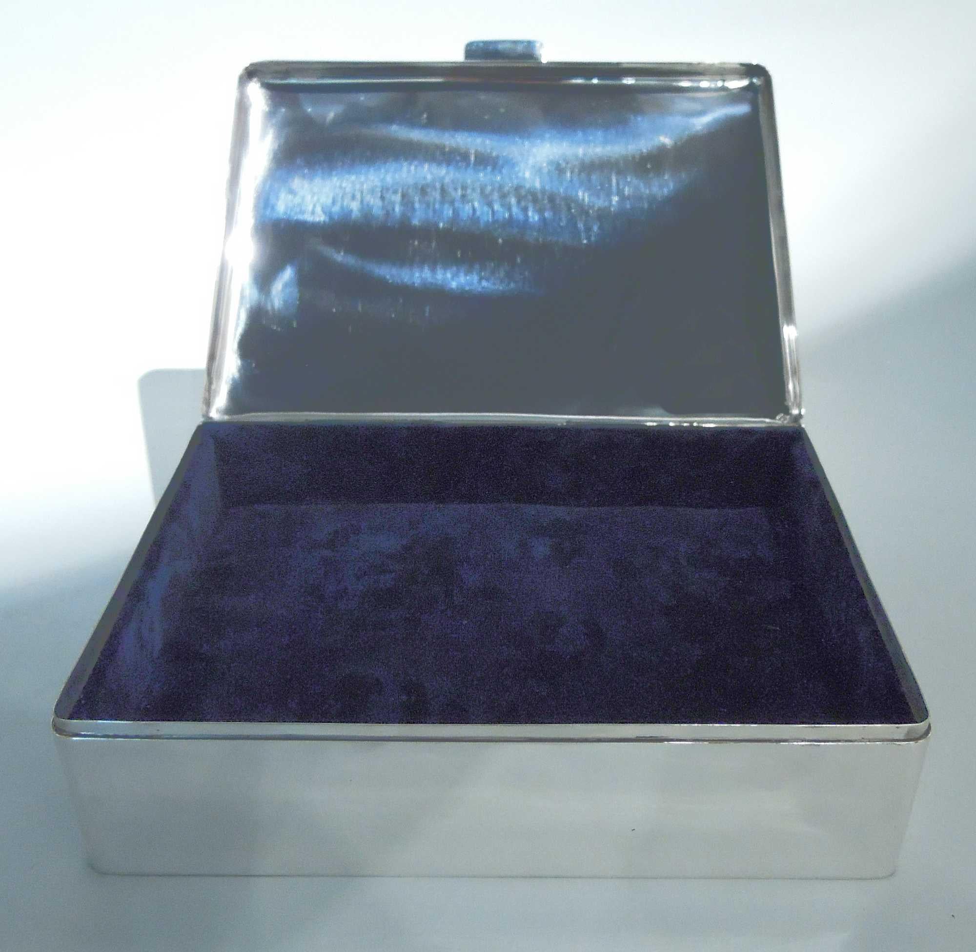 American Midcentury Modern Sterling Silver Box For Sale 2