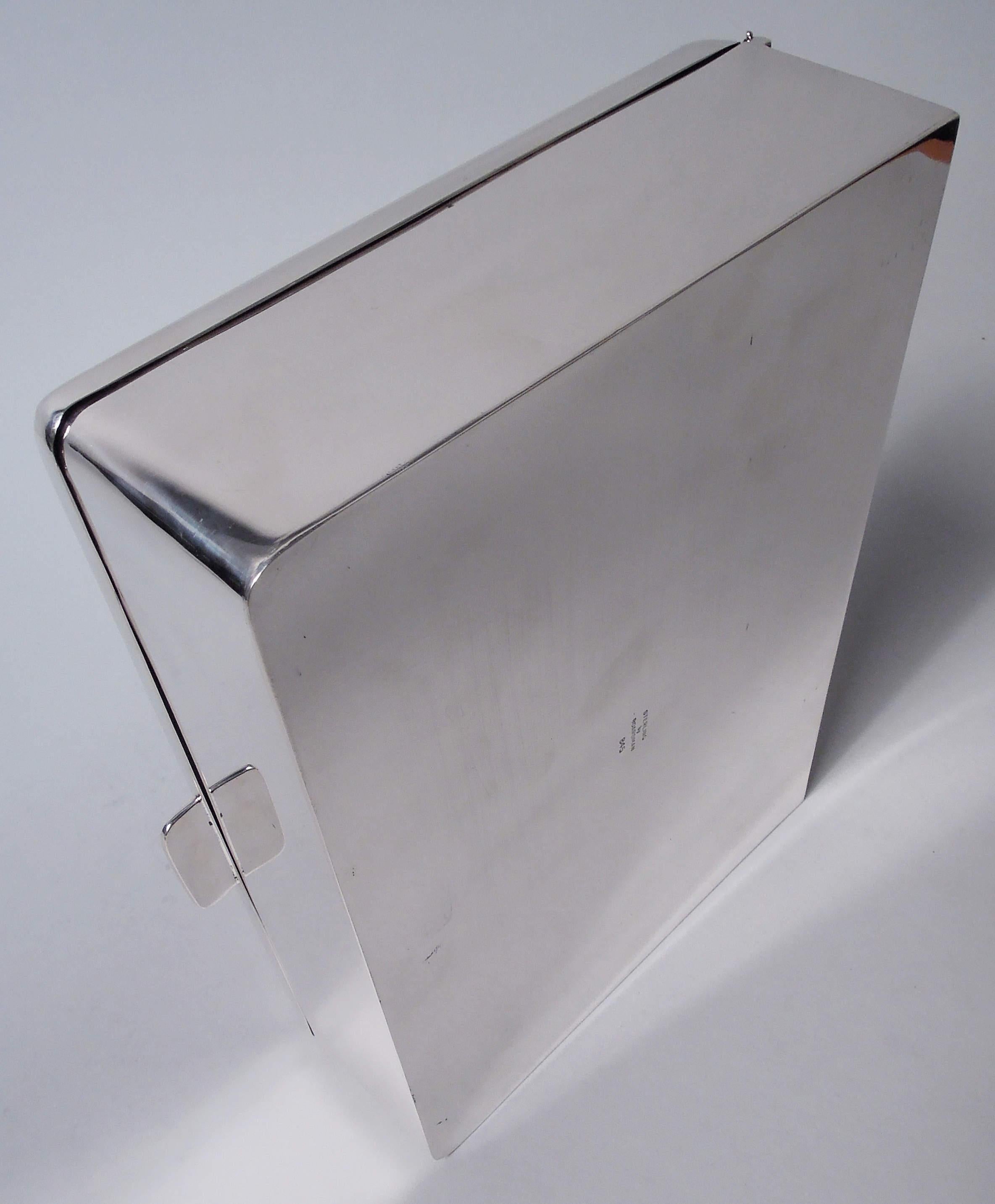 American Midcentury Modern Sterling Silver Box For Sale 4