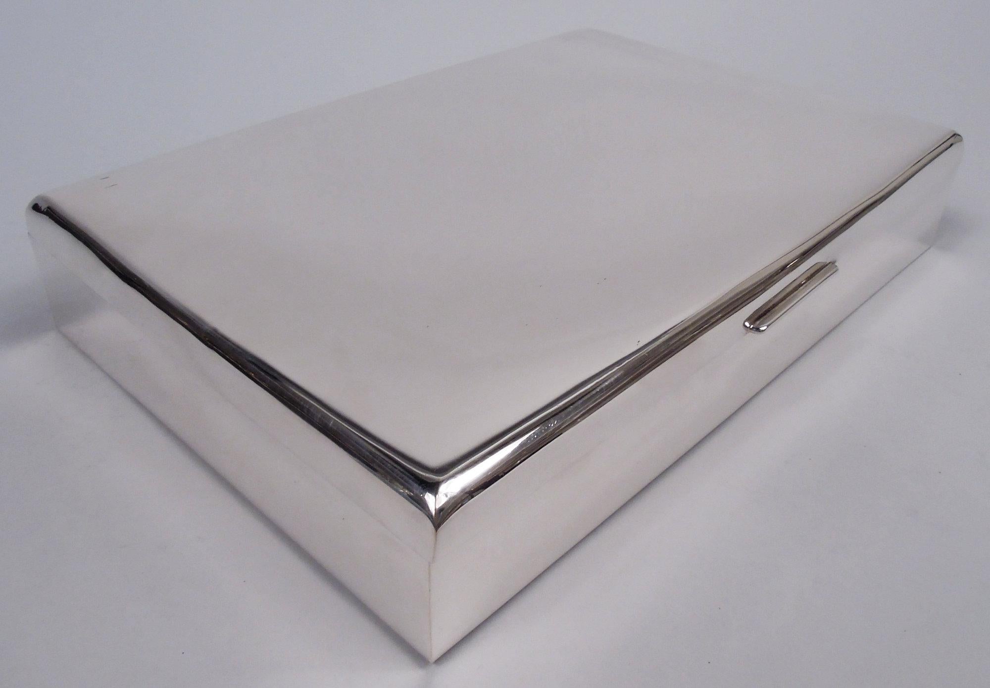 Mid-Century Modern American Midcentury Modern Sterling Silver Jewelry Box For Sale