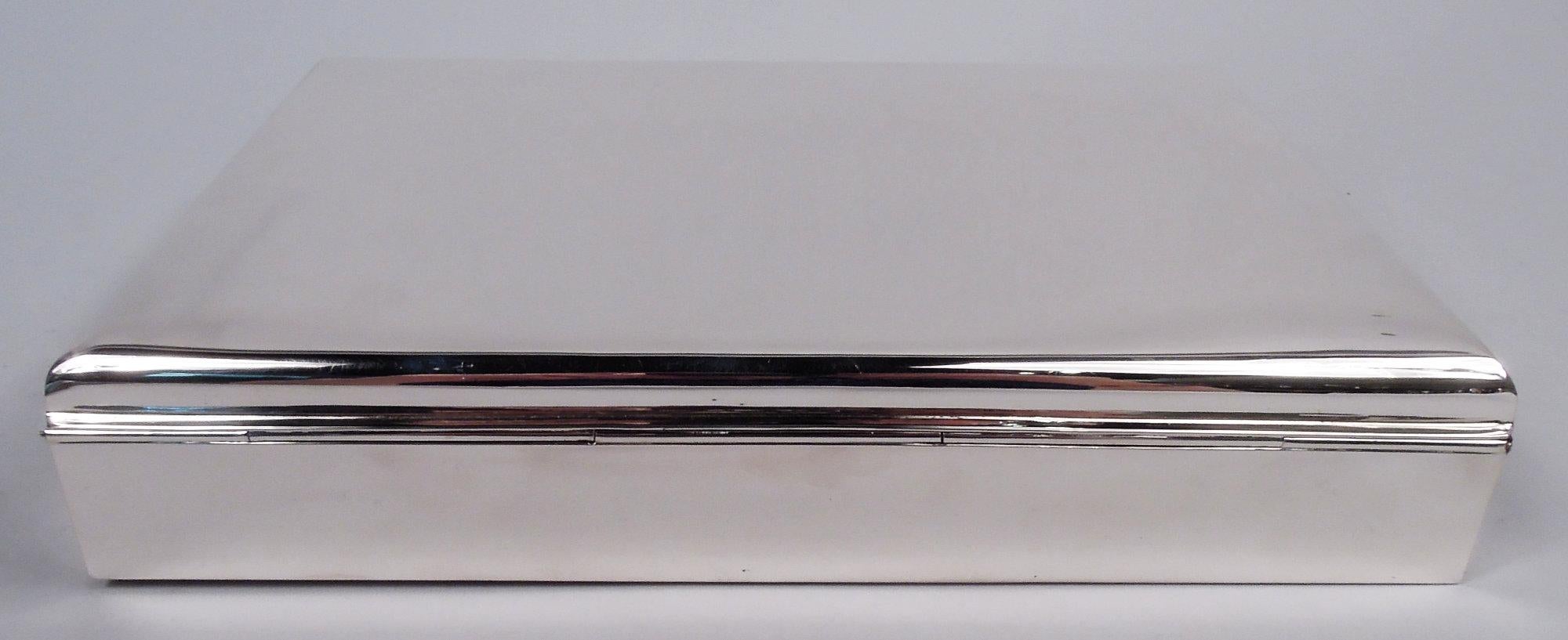 American Midcentury Modern Sterling Silver Jewelry Box In Good Condition For Sale In New York, NY