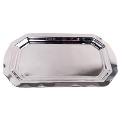 American Midcentury Modern Sterling Silver Rectangular Desk Tray