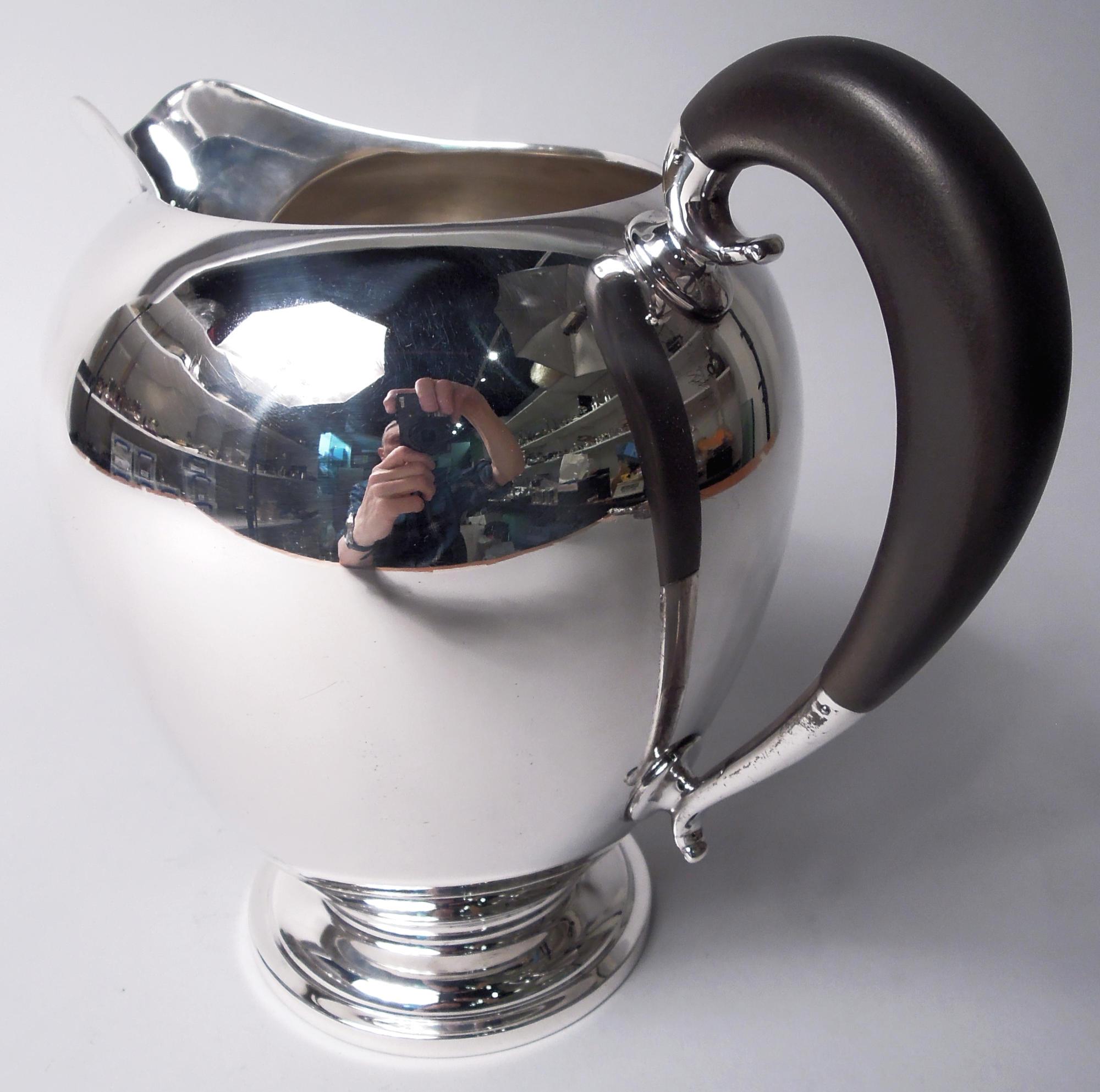 Argento 925 Brocca d'acqua americana in argento massiccio della metà del secolo scorso in vendita