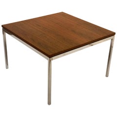 American Midcentury Square Walnut Coffee Table by Knoll American Midcentury Square Walnut Coffee Table by Knoll