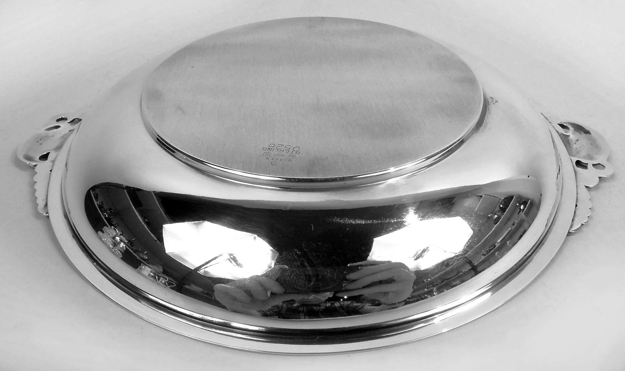 20th Century American Midcentury Sterling Silver Bowl in Danish Modern Style