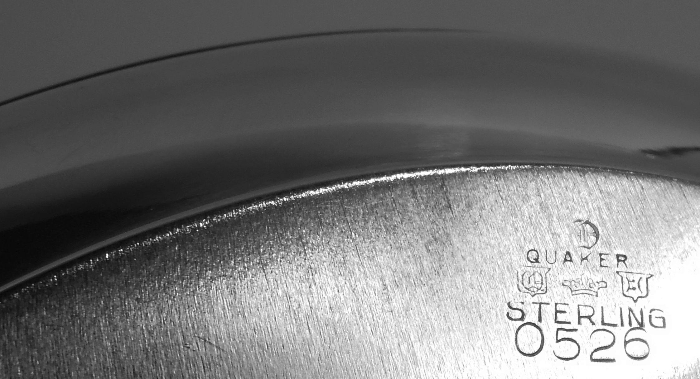 American Midcentury Sterling Silver Bowl in Danish Modern Style 2