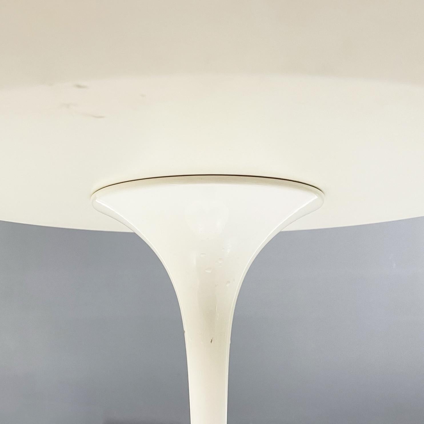 Table basse américaine mi-siècle en métal stratifié blanc Mod.Tulip de Knoll, années 1960 en vente 1
