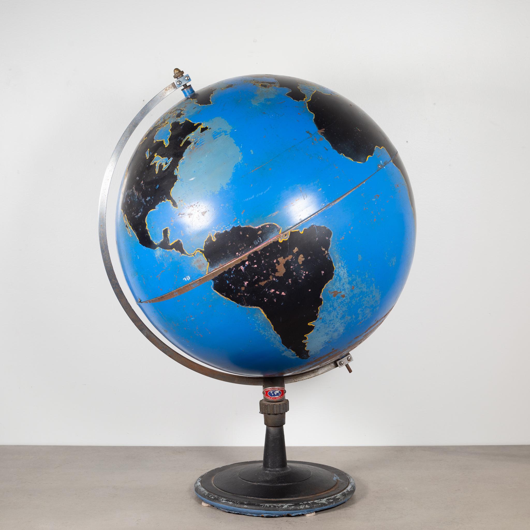 ABOUT


Contact us for a shipping quote: S16 Home San Francisco.

The Military Globe was used for campaign planning and became an important element of military academies. Composed of a spun metal blue orb with black slated land masses outlined in