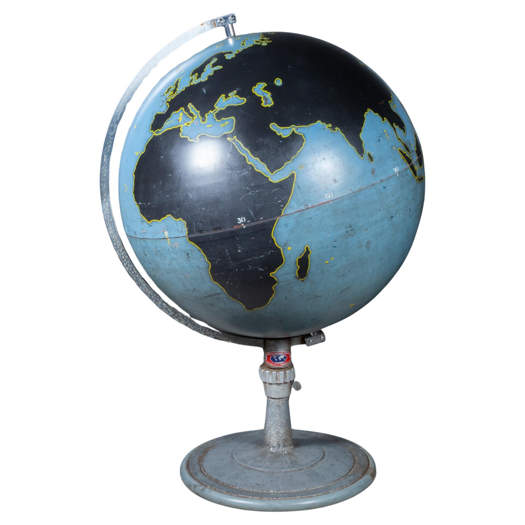 American Military Planning Globe by Denoyer-Geppert c.1940-1950 For Sale